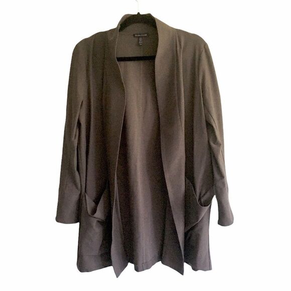 EILEEEN FISHER Open Front Shawl Blazer M - Picture 3 of 9